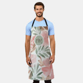 Waterverf Floral Pattern Monogram Schort (Gedragen)