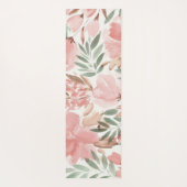 Waterverf Floral Pattern Monogram Yogamat (Achterkant)