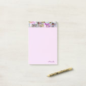 Waterverf Floral Pattern Notes (Op bureau)
