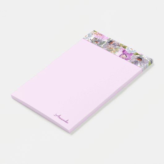 Waterverf Floral Pattern Notes (Schuin)