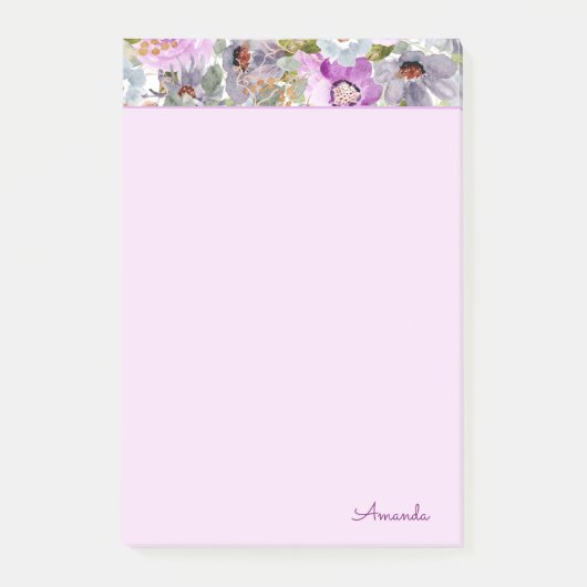 Waterverf Floral Pattern Notes (Voorkant)