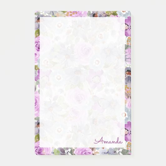 Waterverf Floral Pattern Notes (Voorkant)