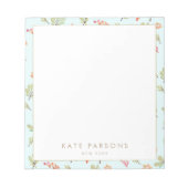 Waterverf Floral Pattern Notitieblok (Voorkant)