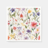 Waterverf Floral Pattern Servet (Voorkant)