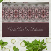 Waterverf Floral Patterned Theedoek (Gevouwen)