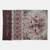 Waterverf Floral Patterned Theedoek (Horizontaal)