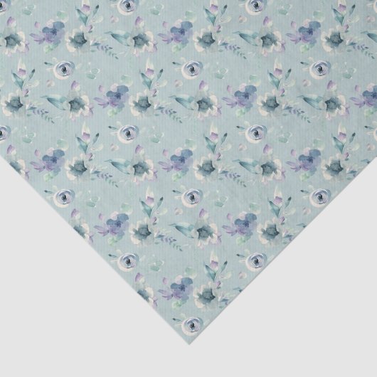 Waterverf Floral Patterned Vrijgezellenfeest Tissuepapier (Detail)