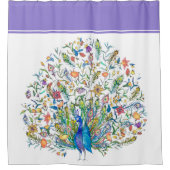 Waterverf floral peace-douchegordijn douchegordijn (Voorkant)