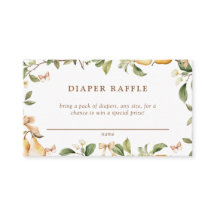 Waterverf Floral Pear Baby shower