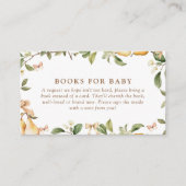 Waterverf Floral Pear Baby shower Visitekaartje (Voorkant)
