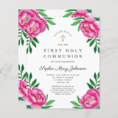 Waterverf Floral Peonies eerste gemeenschap (Voorkant / Achterkant)