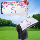 Waterverf Floral Peonies & Hydrangeas Personaliser Golfheadcover