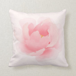 Waterverf Floral Peony Light Pink Pillow Kussen