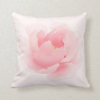 Waterverf Floral Peony Light Pink Pillow Kussen