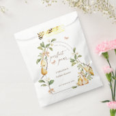 Waterverf Floral Perfect Pair Pear Vrijgezellenfee Bedankzakje (Gezegeld)