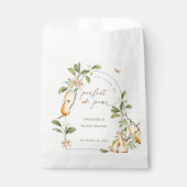 Waterverf Floral Perfect Pair Pear Vrijgezellenfee Bedankzakje (Voorkant)