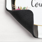 Waterverf floral personalized mousepad muismat (Hoek)