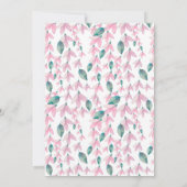 Waterverf Floral Photo Commitment Ceremony Kaart (Achterkant)