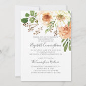 Waterverf - Floral Photo Confirmation Save The Date (Achterkant)