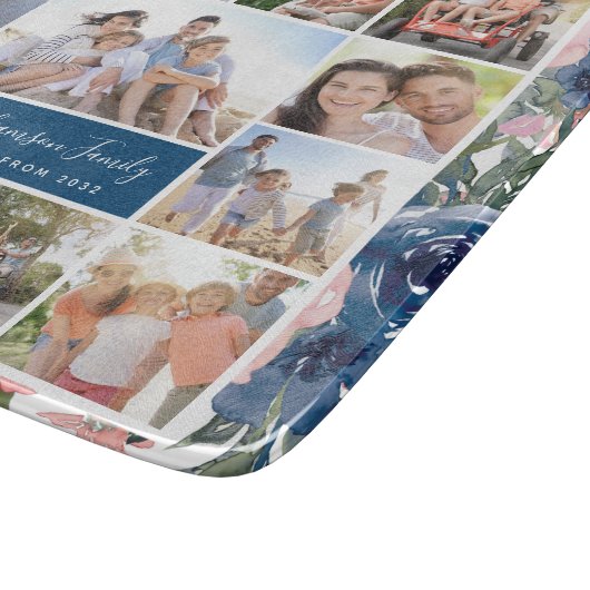 Waterverf Floral Photo Keepomwille Snijplank (Hoek)