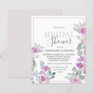 Waterverf Floral Pink BRIDAL SHOWER INVITATION