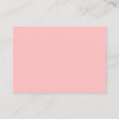 Waterverf Floral Pink Flamingo Wedding Website QR Informatiekaartje (Achterkant)