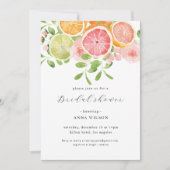 Waterverf Floral Pink Green Vrijgezellenfeest Kaart (Voorkant)