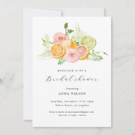 Waterverf Floral Pink Green Vrijgezellenfeest Kaart