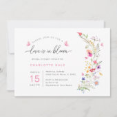 Waterverf Floral Pink Vrijgezellenfeest Kaart (Voorkant)