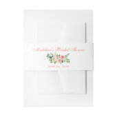 Waterverf Floral Pink Vrijgezellenfeest Uitnodigingen Wikkel (Voorkant Voorbeeld)