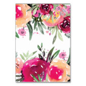 Waterverf Floral Pink Wedding Kaart (Achterkant)