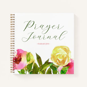 Waterverf Floral Prayer Journal Notitieboek