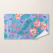 Waterverf Floral Print Bad Handdoek (Handdoek)