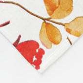 Waterverf Floral Print Fleece Deken (Hoek)