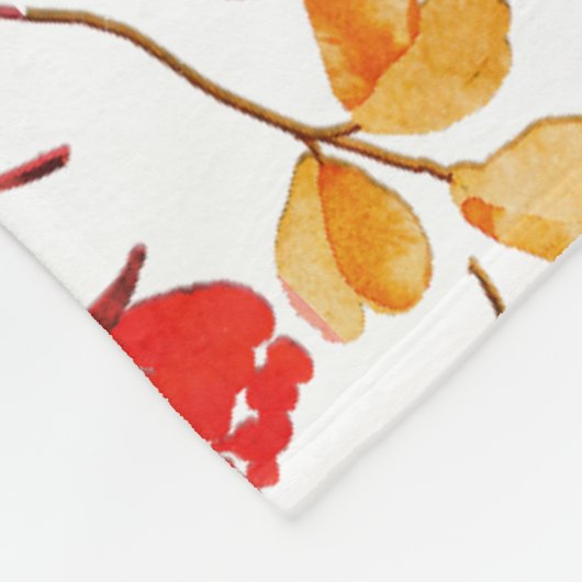 Waterverf Floral Print Fleece Deken (Hoek)