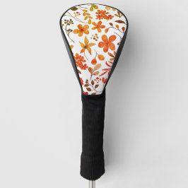 Waterverf Floral Print Golfheadcover