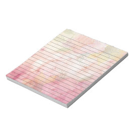 Waterverf Floral Print Lined Notitieblok
