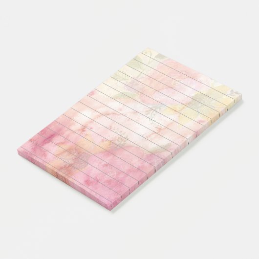  Waterverf Floral Print Lined Post-it® Notes (Schuin)