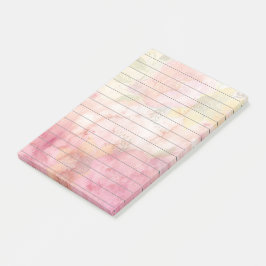 Waterverf Floral Print Lined Post-it® Notes