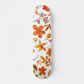 Waterverf Floral Print Persoonlijk Skateboard (Voorkant)