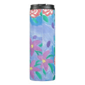 Waterverf Floral Print Tumbler Thermosbeker (Achterkant)