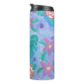 Waterverf Floral Print Tumbler Thermosbeker (Geroteerd rechts)