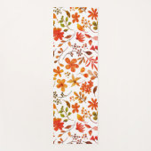 Waterverf Floral Print Yogamat (Voorkant)