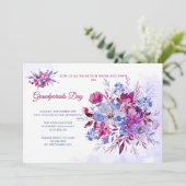 Waterverf Floral Protea Uitnodiging (Staand voorkant)