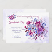 Waterverf Floral Protea Uitnodiging (Voorkant / Achterkant)