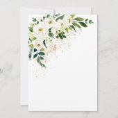 Waterverf Floral Pumpkin Baby shower Kaart (Achterkant)