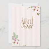 Waterverf Floral Pumpkin gestreept op zaterdag Kaart (Achterkant)