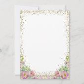 Waterverf Floral Pumpkin Thanksgiving Uitnodiging (Achterkant)