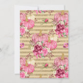 Waterverf Floral Pumpkins Herfst 1e verjaardag Kaart (Achterkant)