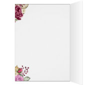 Waterverf Floral Pumpkins Herfst Birthday Kaart (Binnen (Links))